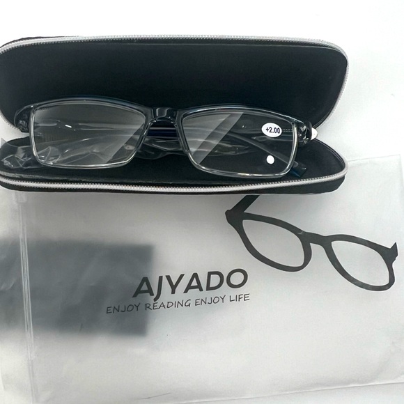 2pr Ajyado Readers +200 Magnification New - Picture 8 of 8
